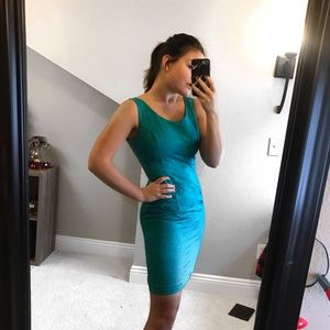 Vintage Turquoise Scott McClintock Dress
